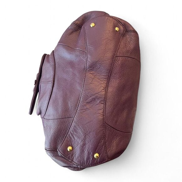 Isaac Mizrahi Extra-Large Pebbled Leather shoulder bag / Tote - Picture 5 of 6